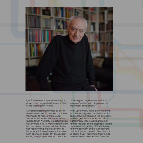 Massimo Vignelli Magazine Spread